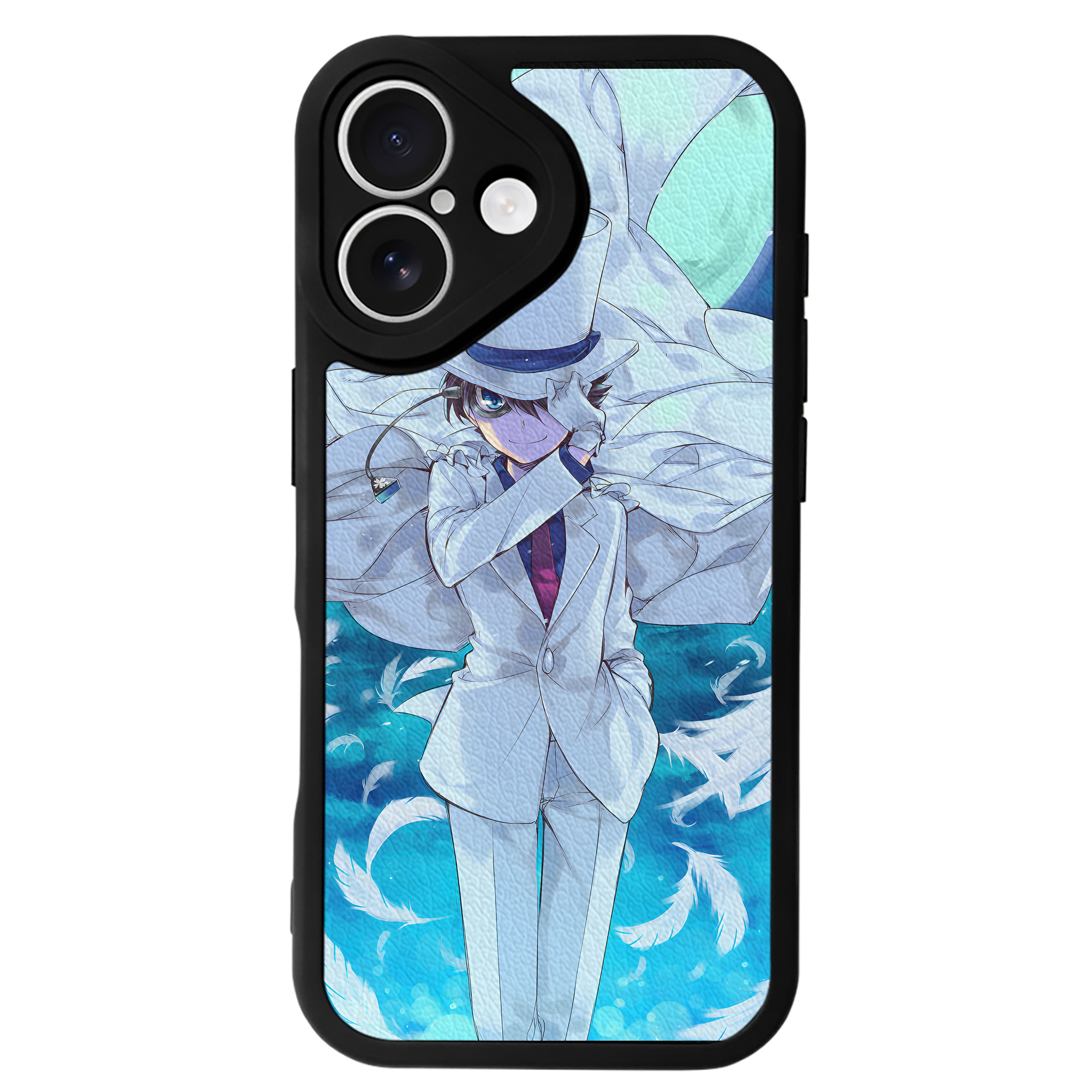 （画像用） 名探偵コナン Detective Conan 【iPhone 16シリーズ対応】シリコンスマホケース（レザー調） 材質：シリコン